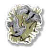 Dancing Cranes Sticker