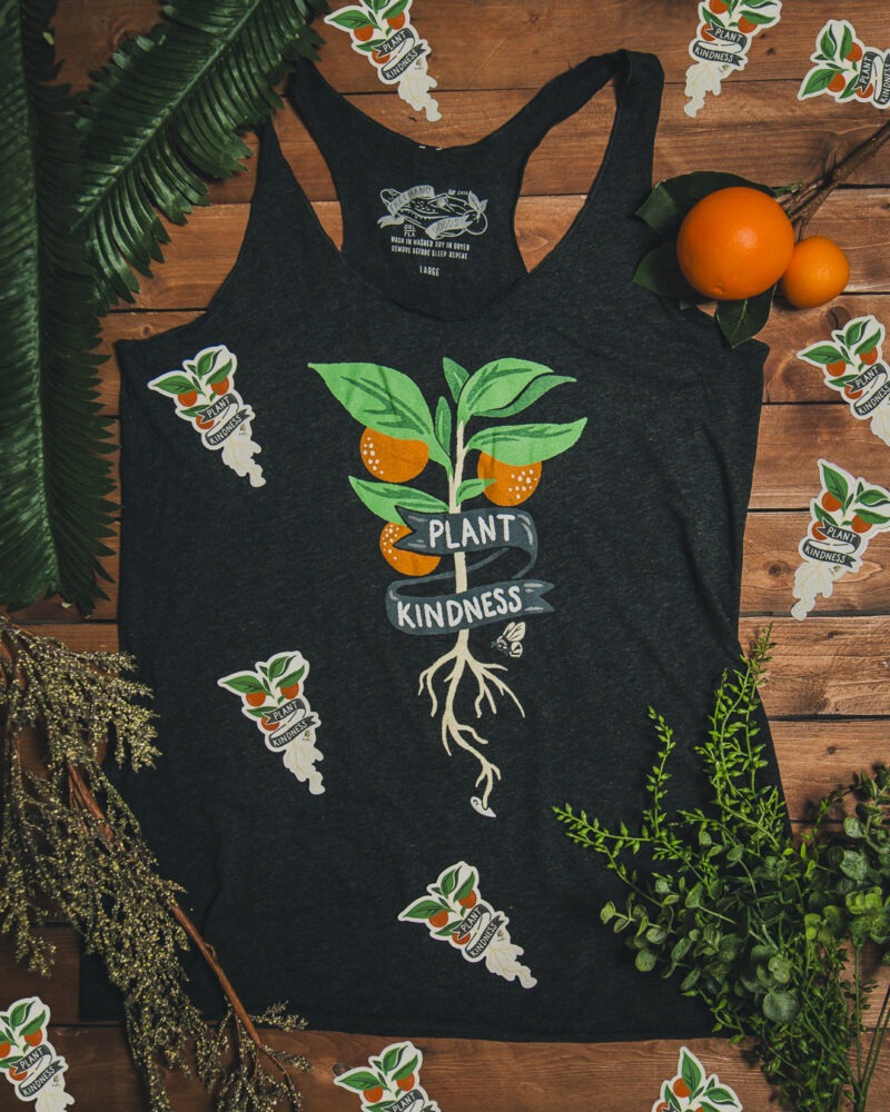 Plant Kindness Triblend Racerback Tank