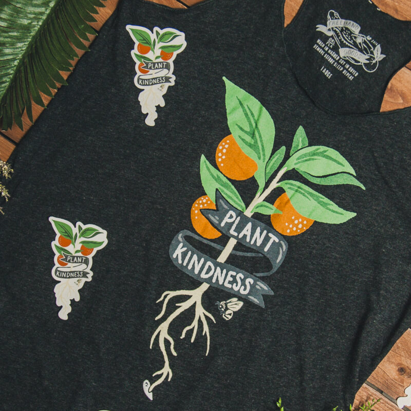 Plant Kindness Triblend Racerback Tank