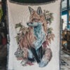 Red Fox Woven Blanket
