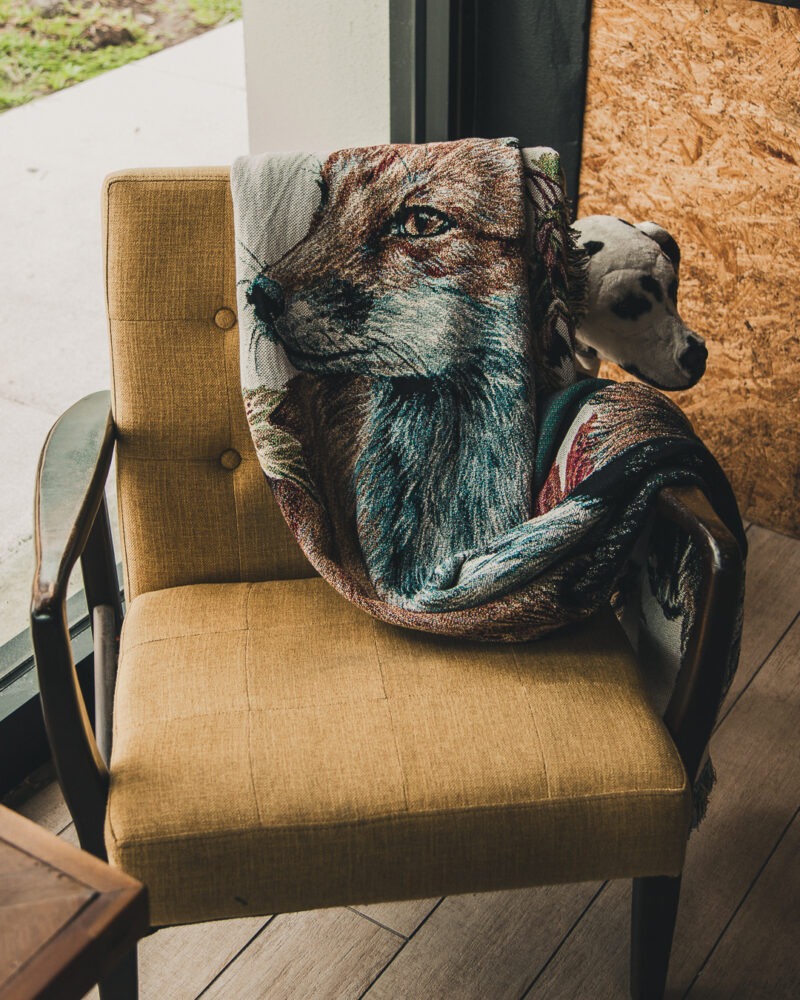 Red Fox Woven Blanket