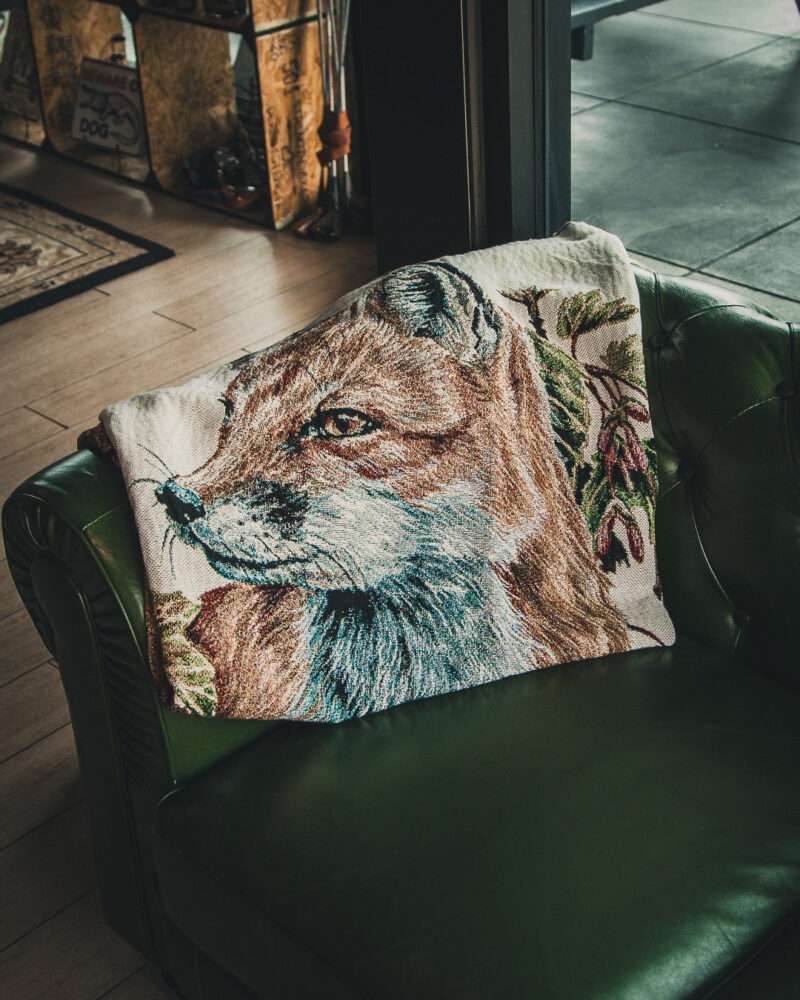 Red Fox Woven Blanket - Image 3