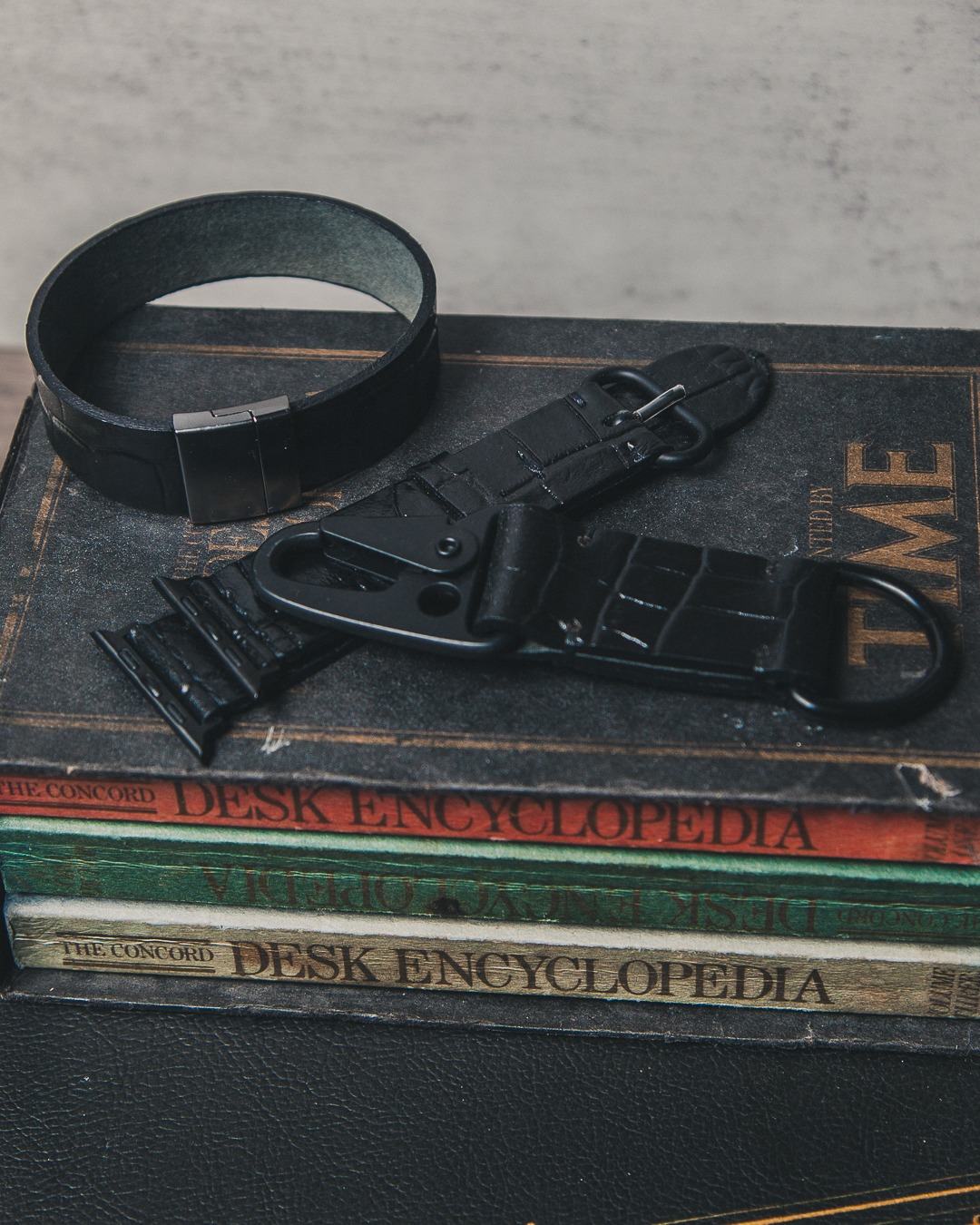 Gator Stamped Leather Accessories