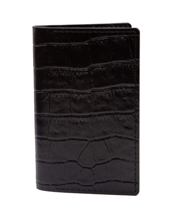 Gator Stamped Leather Fairbanks Passport Wallet