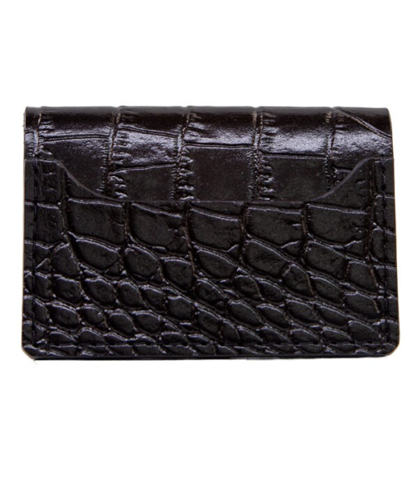 Gator Stamped Leather Mills Cardholder