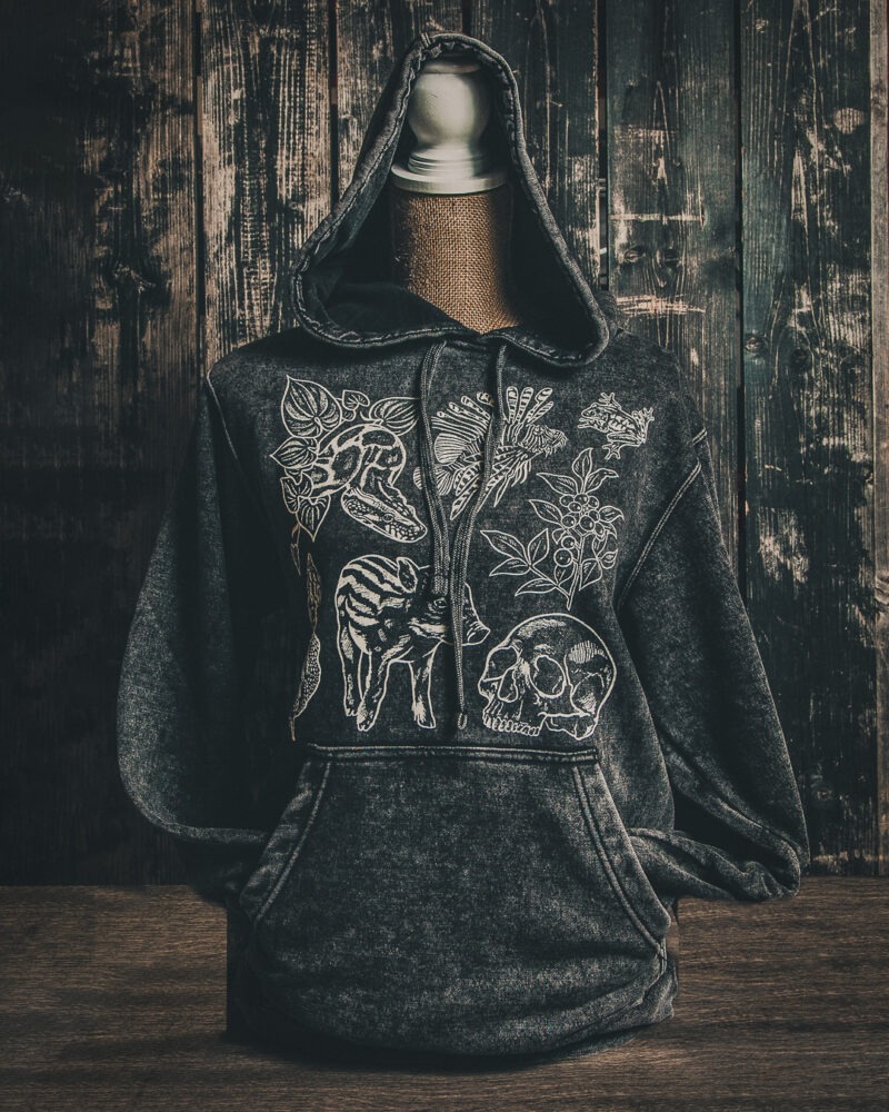Invasive Vintage Hoodie by Freehand Goods | Artwork by V. Steiner