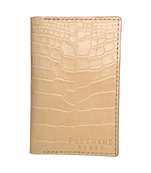 Gator Stamped Leather Fairbanks Passport Wallet