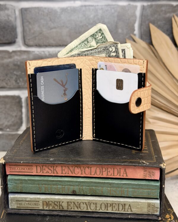 Gator Stamped Leather Primrose Snap Wallet