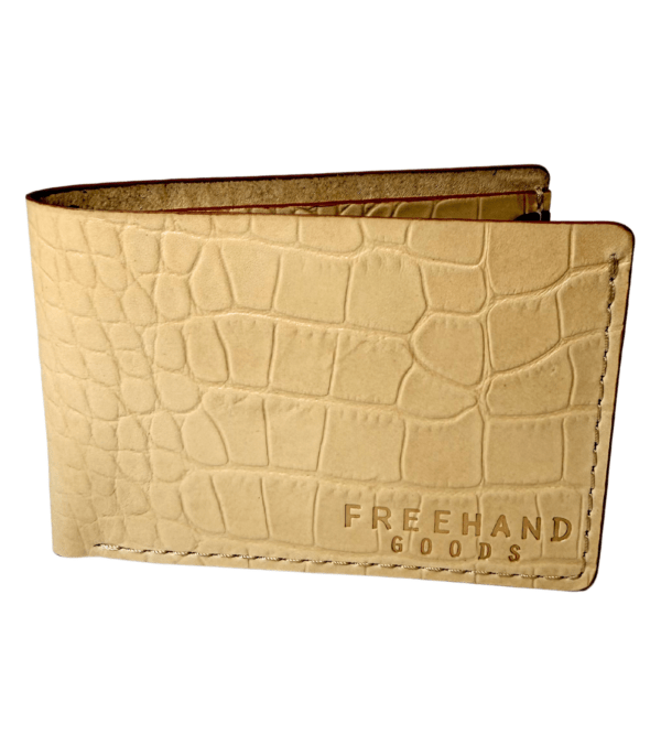 Gator Stamped Leather Princeton Bifold Wallet