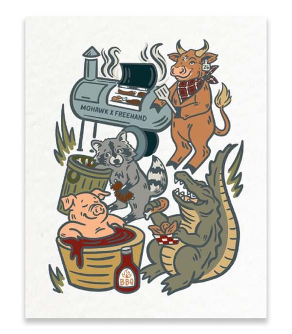 Florida BBQ Art Print