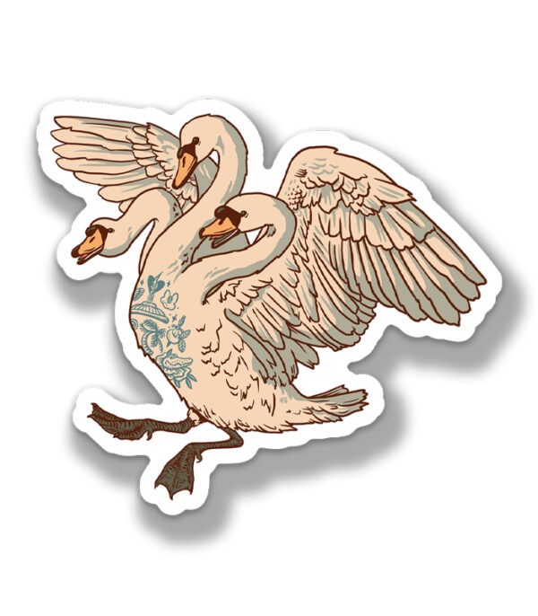 Swan Sticker