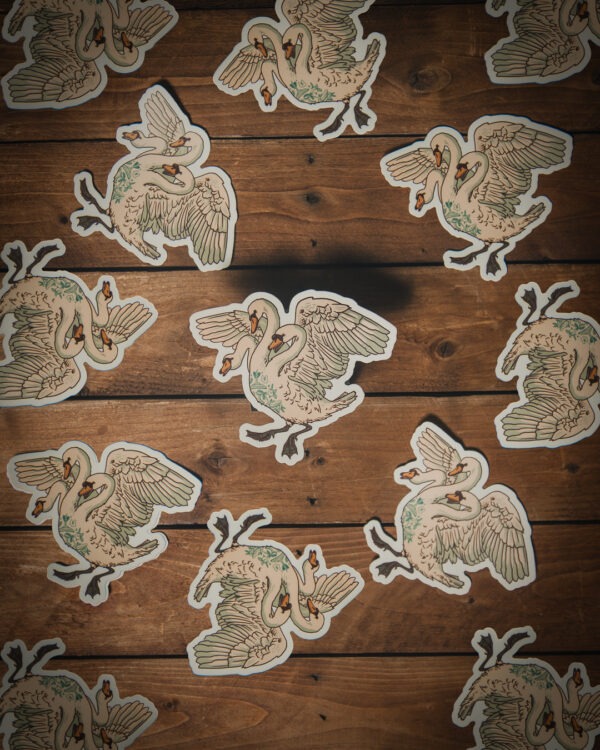 Swan Sticker