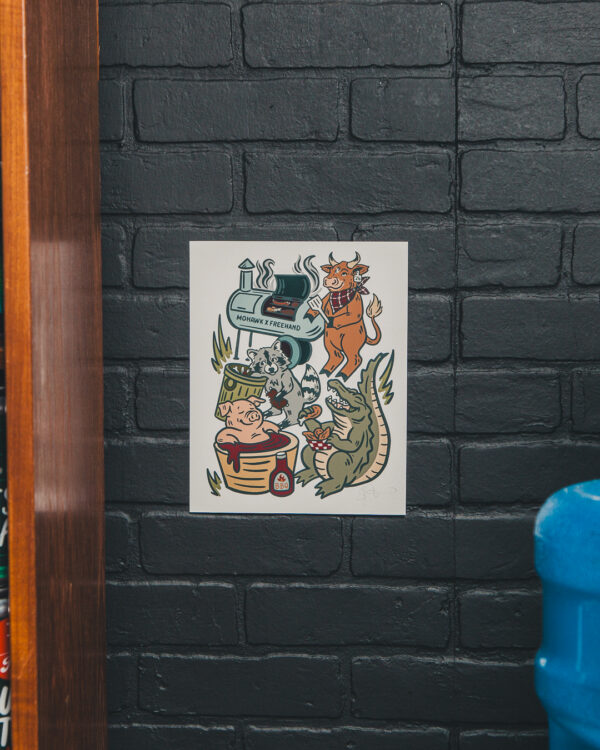 Florida BBQ Art Print