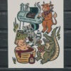 Florida BBQ Art Print