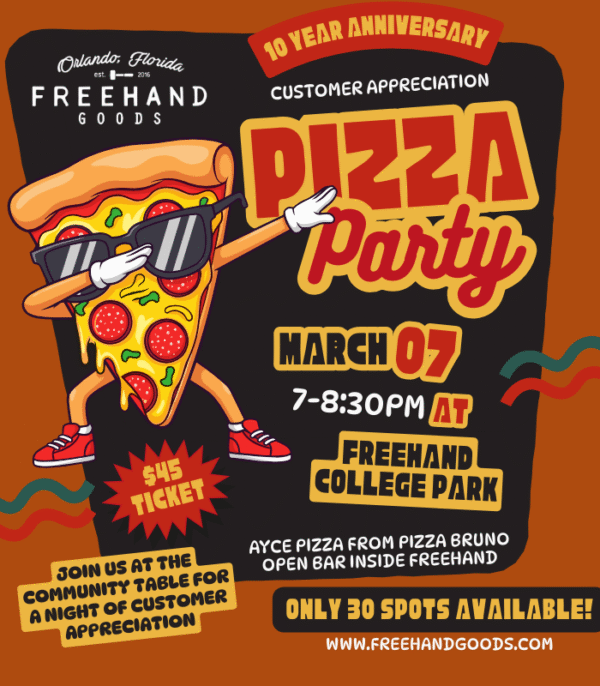 Customer Appreciation Pizza Party