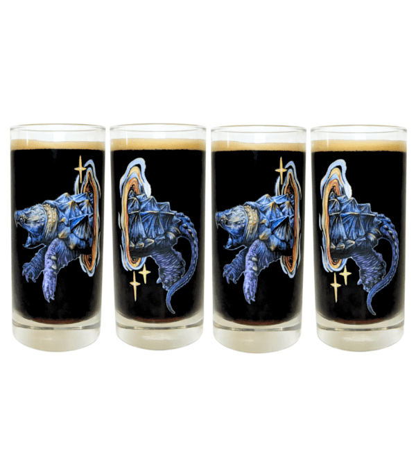 Alligator Snapping Turtle Highball Glass Bundle