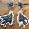 Alligator Snapping Turtle Pin & Sticker Set