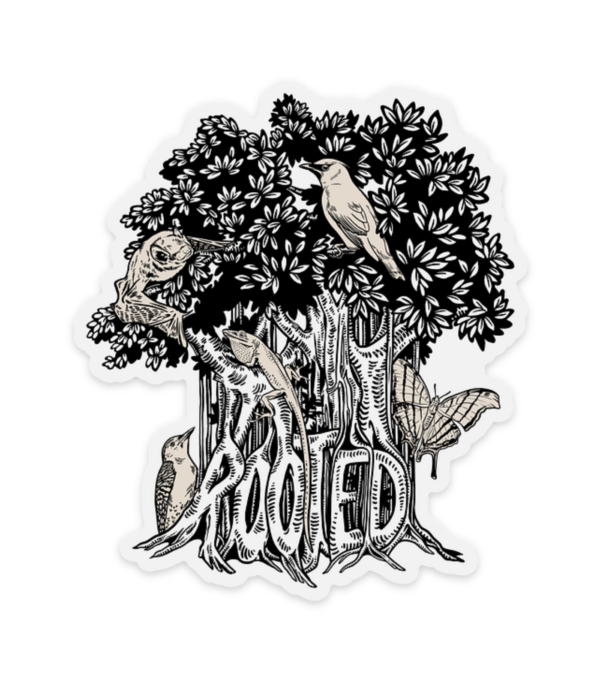 Rooted Clear Sticker