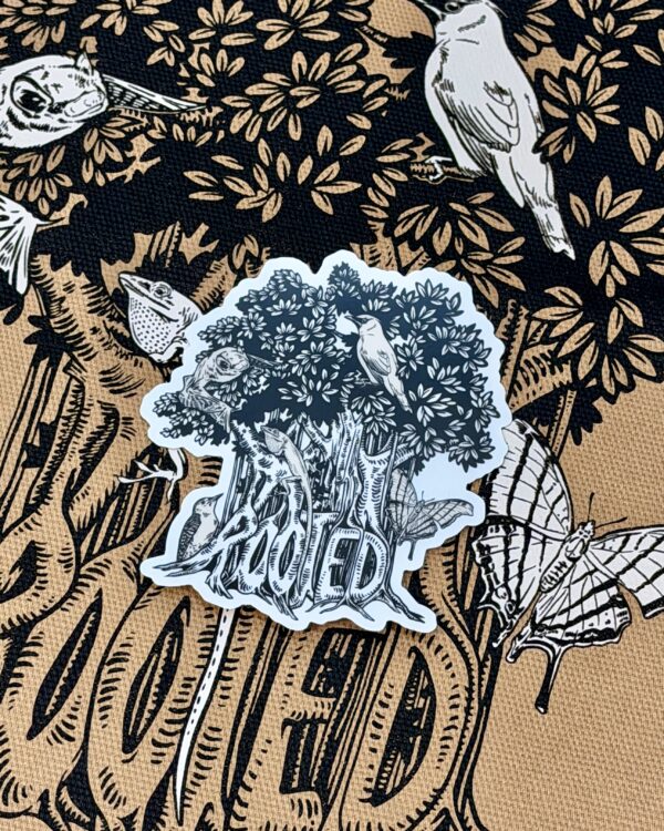 Rooted Clear Sticker