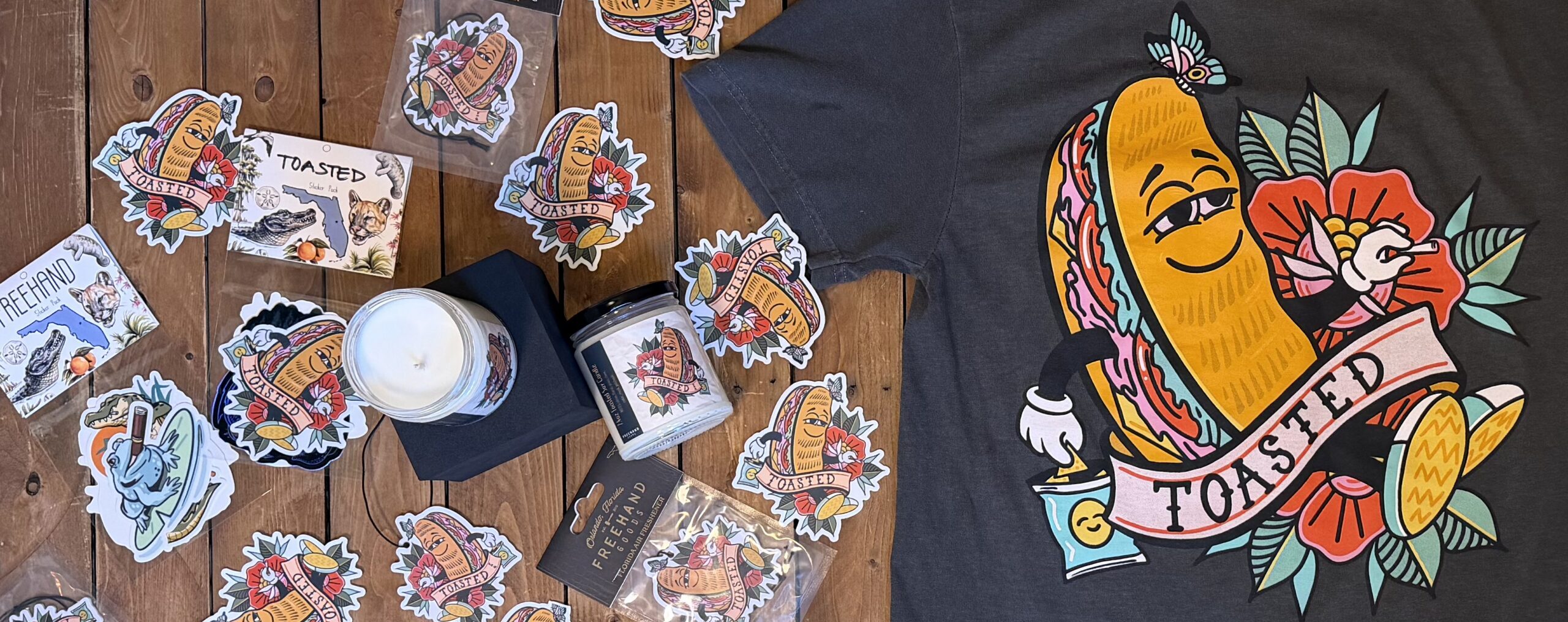 The Toasted Collection by Freehand Goods | Artwork by V. Steiner