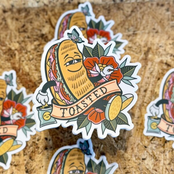 Toasted Sticker