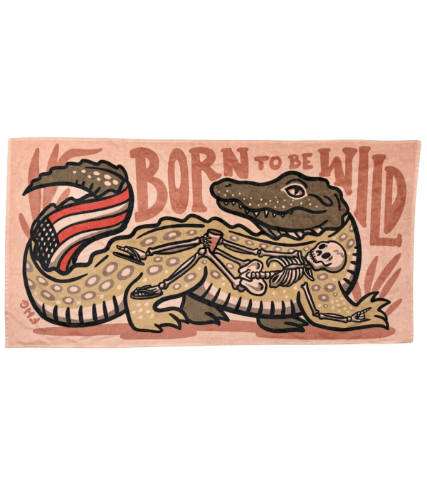Born To Be Wild Beach Towel