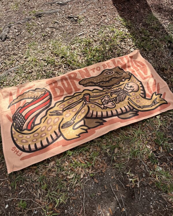 Born To Be Wild Beach Towel