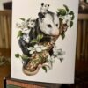 Opossums in the Dogwood Art Print