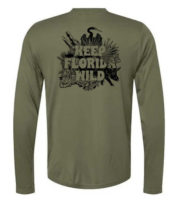 Keep Florida Wild L/S Dry-Fit Tee
