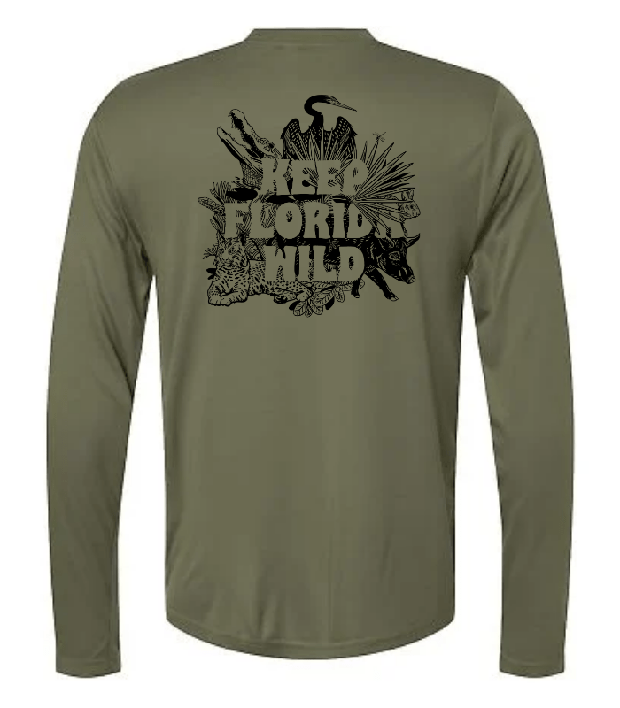 Keep Florida Wild L/S Dry-Fit Tee