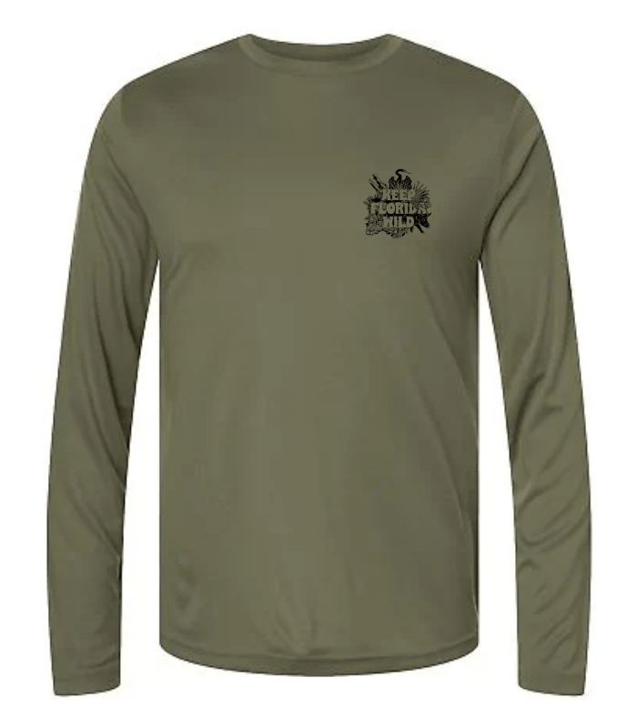 Keep Florida Wild L/S Dry-Fit Tee