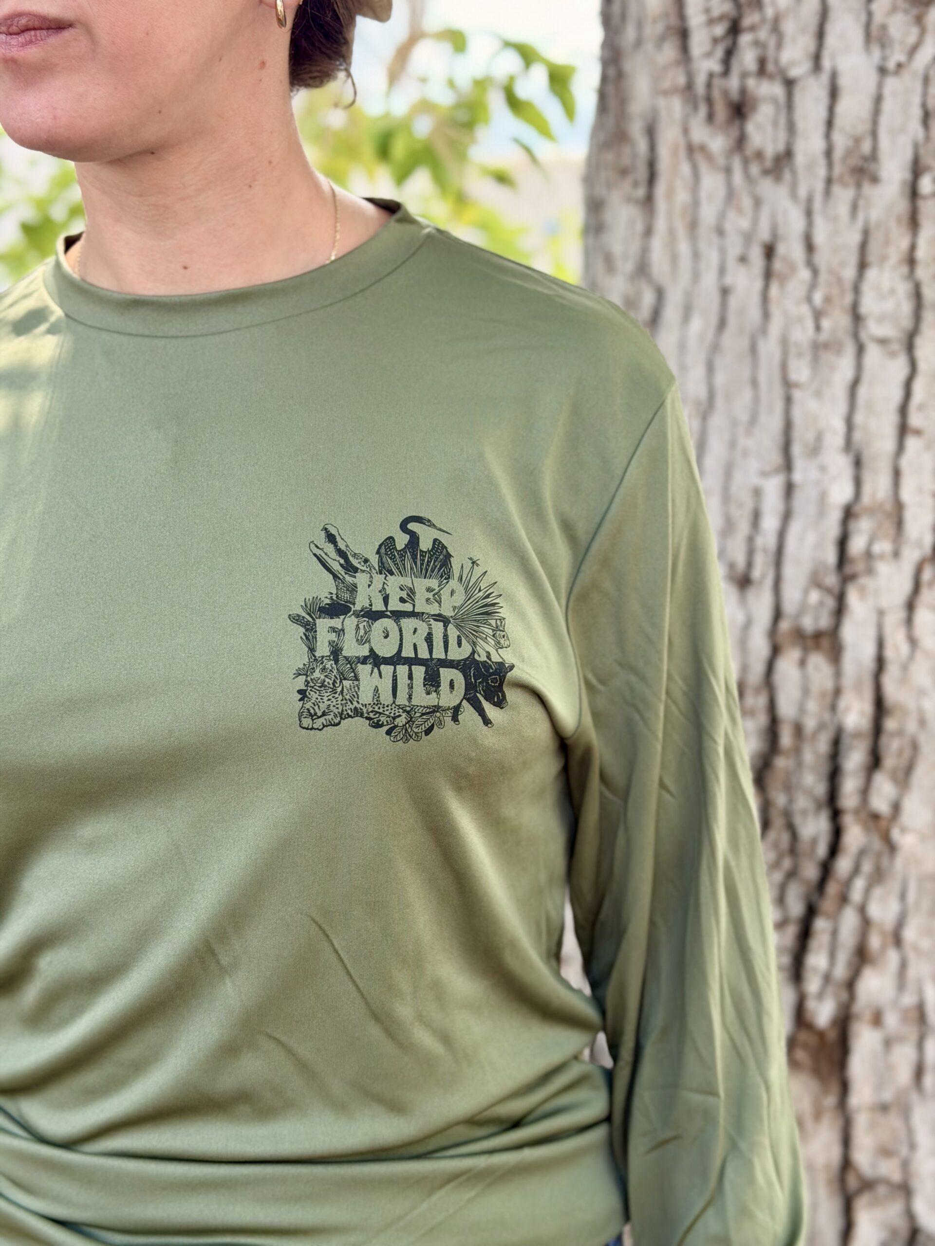Keep Florida Wild L/S Dry-Fit Tee