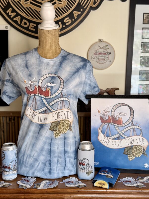 Stay Here Forever Tie-Dye Tee