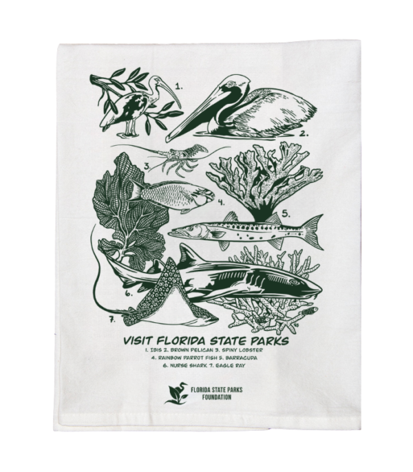 Visit FL State Parks Tea Towel