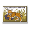 Enter At Your Own Risk Sticker