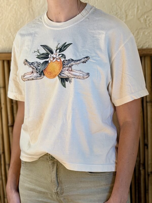 Orange Blossom Classic Crop Tee