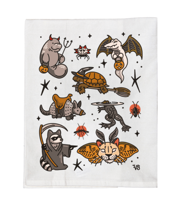 Costume Party Tea Towel