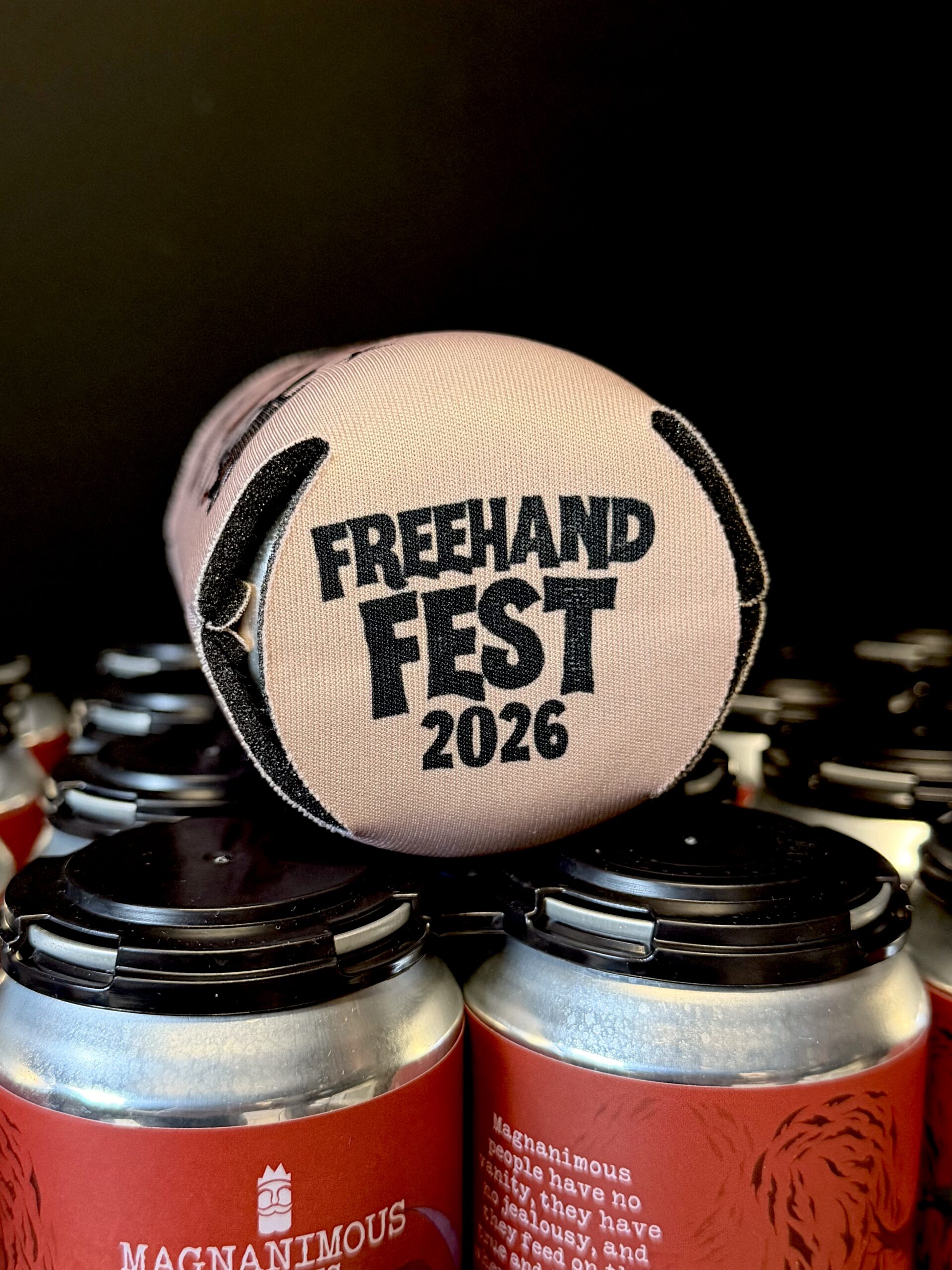 Freehand Fest Tallboy Koozie